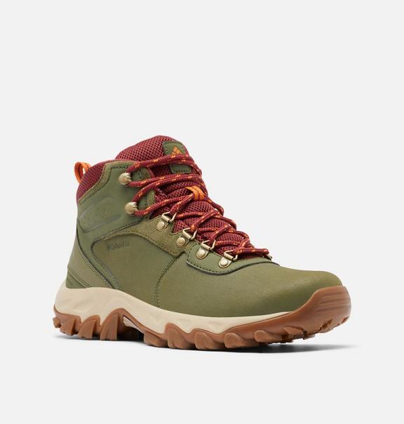 Columbia Newton Ridge Plus II Boots Green For Men's NZ47623 New Zealand